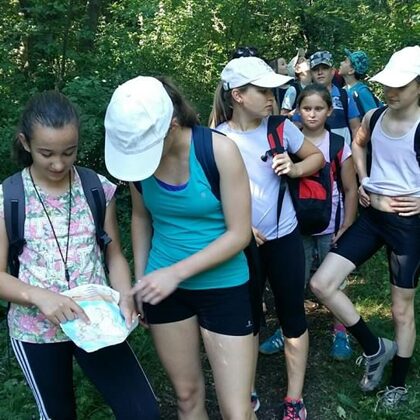 tájékozódás térképpel, iránytűvel