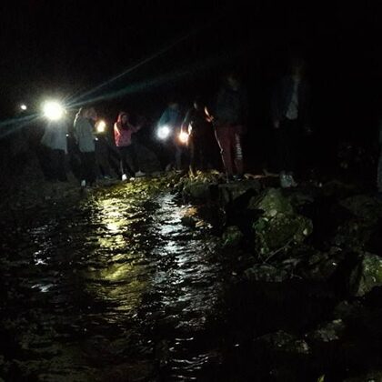 éjszakai túra a Bakonyban