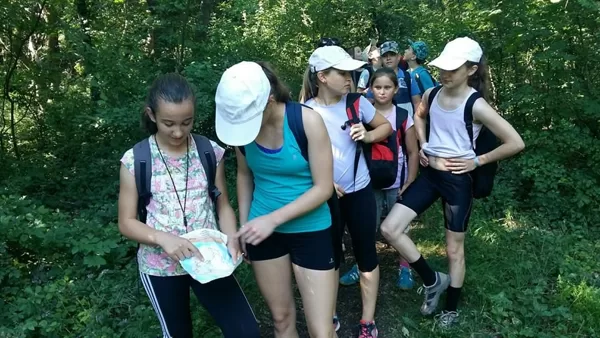 tájékozódás térképpel, iránytűvel